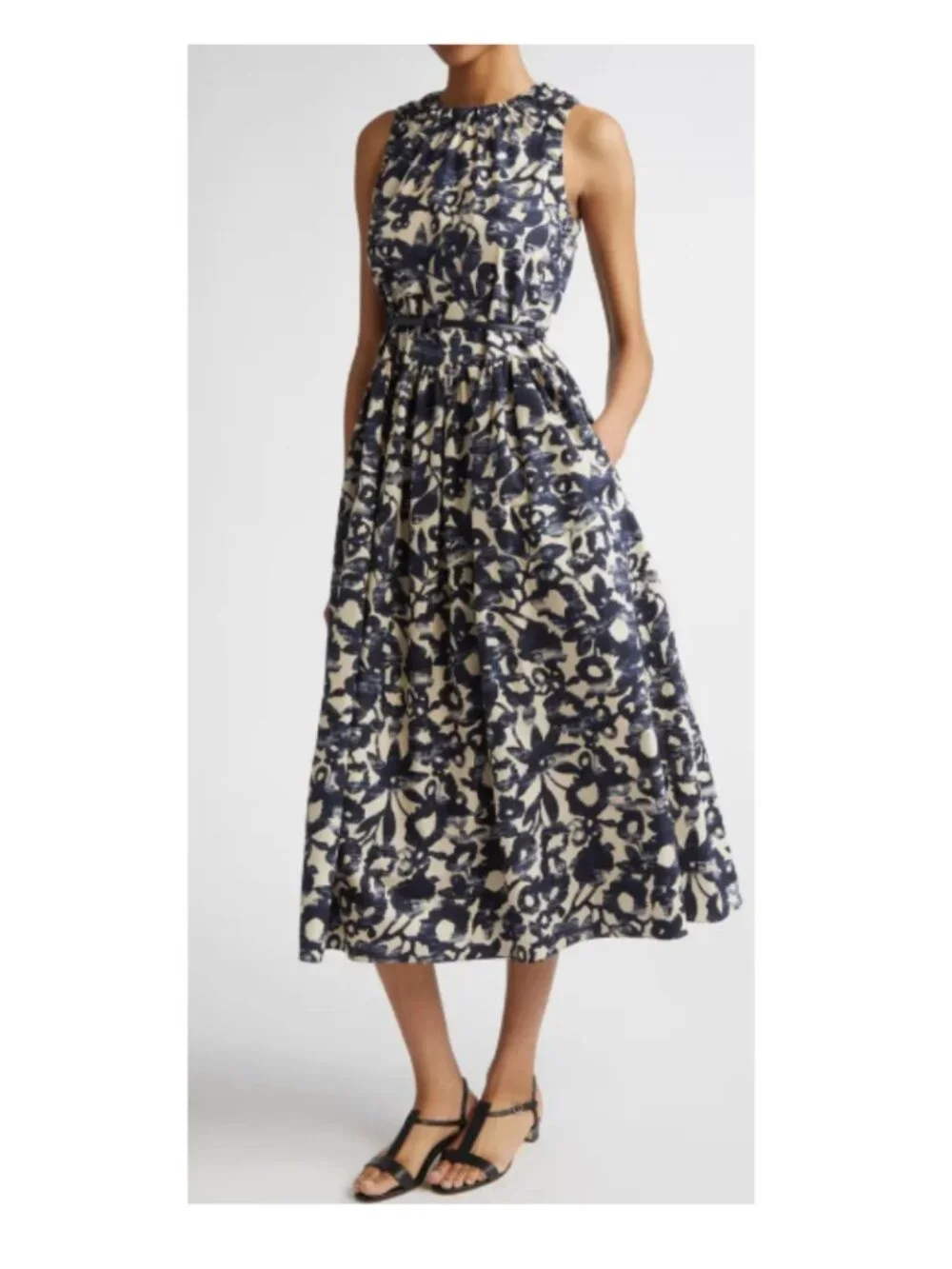 MAXMARA Marlena Print Sleeveless Dress NWT Sz 6 - Picture 2 of 13